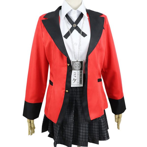 Full Set Kakegurui Yumeko Jabami Saotome Meari Japanese School Girls Uniform Cosplay Costume Adult