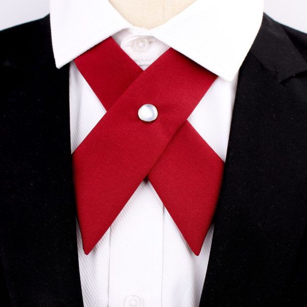 Student Cross Bow Tie Bow Tie Korean Style College Style JK Uniform Host Very Convenient Bow Tie