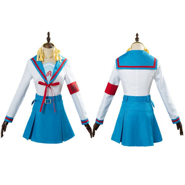 Gong Chunri's Melancholy COS Suzumiya Chunri Full Set Cosplay Women's Day Manga Sailor Uniform Set