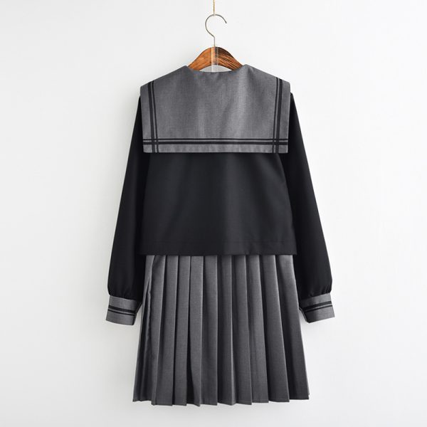 JK Uniform Academy Suit, Japanese Soft Girl Sailor Uniform, Japanese Kansai Collar Long Sleeve Female Student School Uniform - Image 3