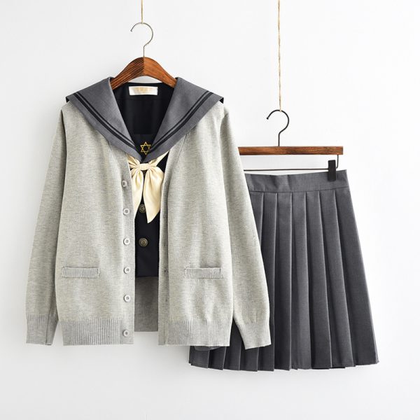 JK Uniform Academy Suit, Japanese Soft Girl Sailor Uniform, Japanese Kansai Collar Long Sleeve Female Student School Uniform - Image 7